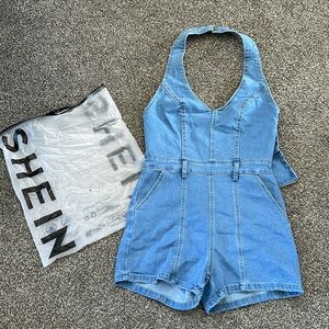 Denim Romper